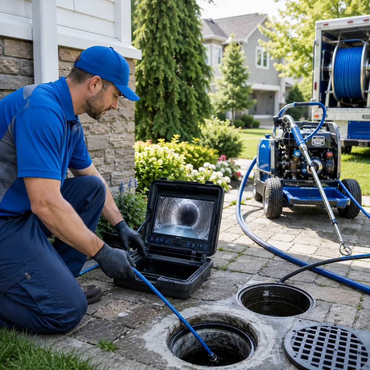 Outdoor drain cleaning professionals serving Roanoke, LA